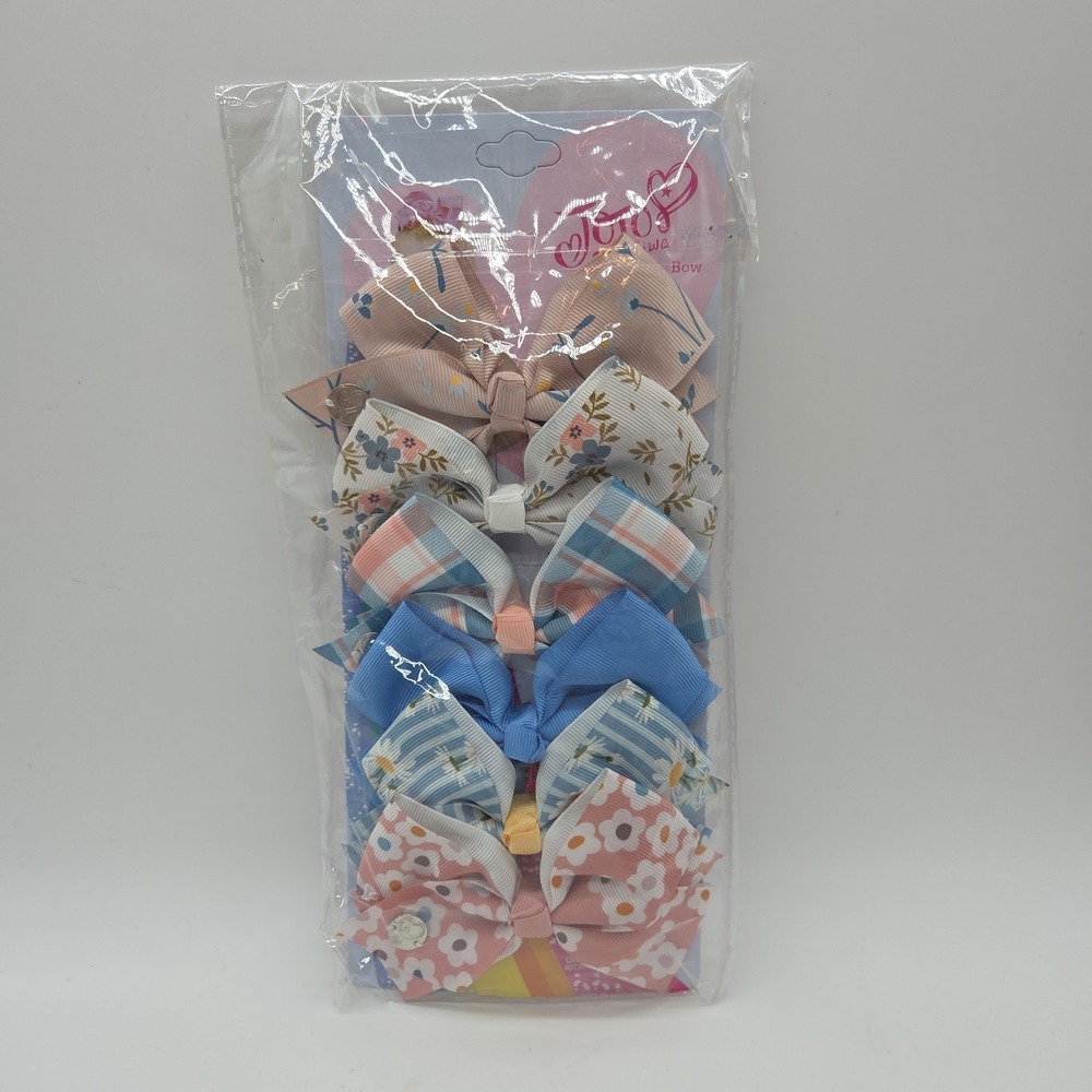 Lot 18ct Jojo Siwa 5" Bows Assorted Styles Unicorn Flowers Sprinkles Pink Blue - Picture 5 of 12